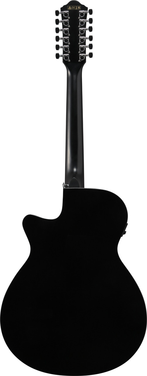 Ibanez AEG5012BK Acoustic Electric 12-String Guitar - Black (AEG5012BK) | Musician Madness
