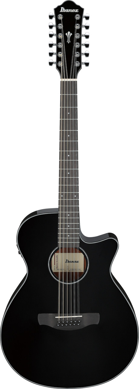 Ibanez AEG5012BK Acoustic Electric 12-String Guitar - Black (AEG5012BK) | Musician Madness
