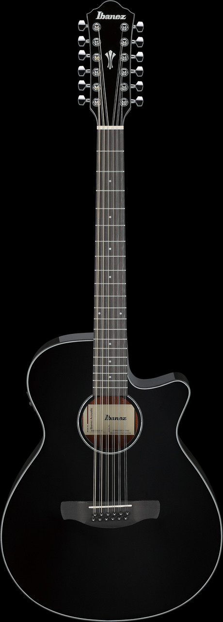 Ibanez AEG5012BK Acoustic Electric 12-String Guitar - Black (AEG5012BK) | Musician Madness