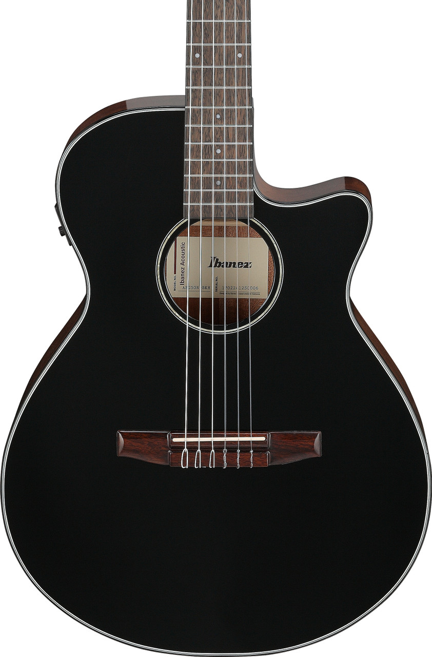 Ibanez AEG50NBKH Acoustic Electric Nylon-String Guitar - Black (AEG50NBKH) | Musician Madness