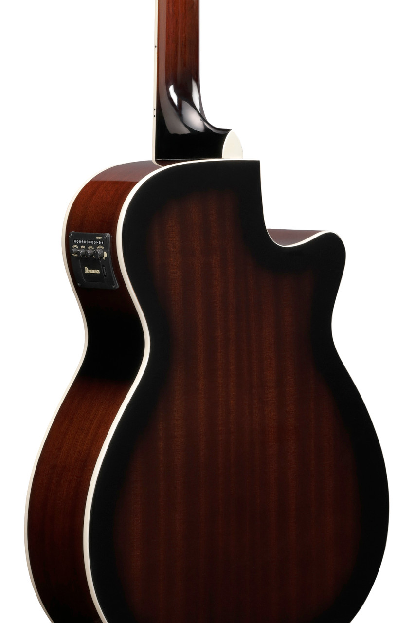Ibanez AEG7 Left-Handed Acoustic Electric Guitar - Dark Violin Sunburst (AEG7LDVS) | Musician Madness