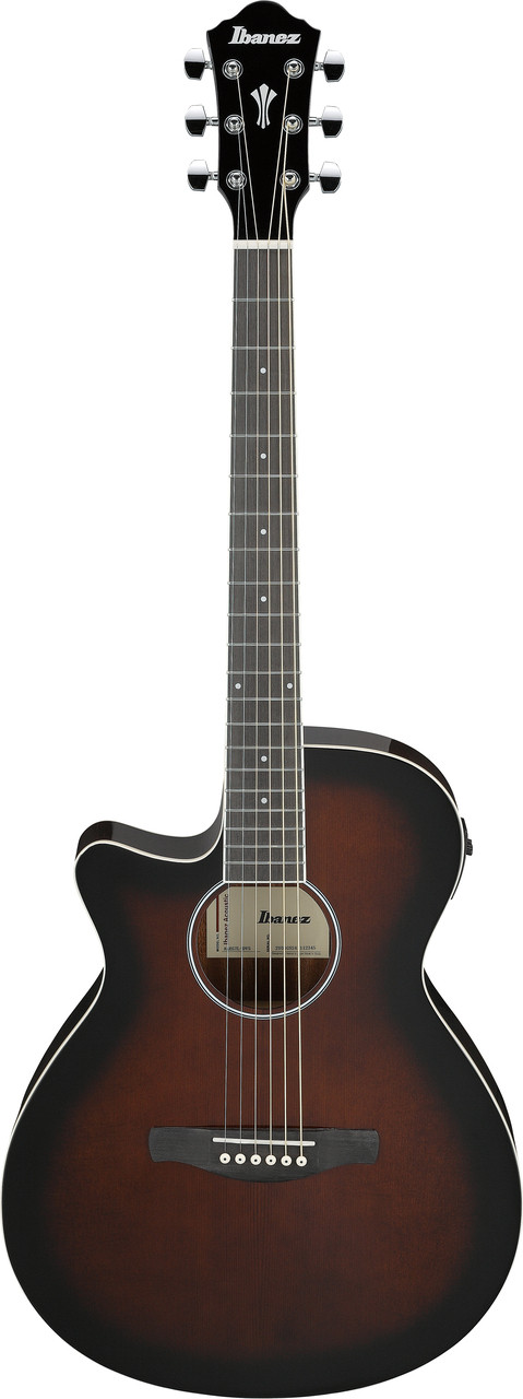 Ibanez AEG7 Left-Handed Acoustic Electric Guitar - Dark Violin Sunburst (AEG7LDVS) | Musician Madness