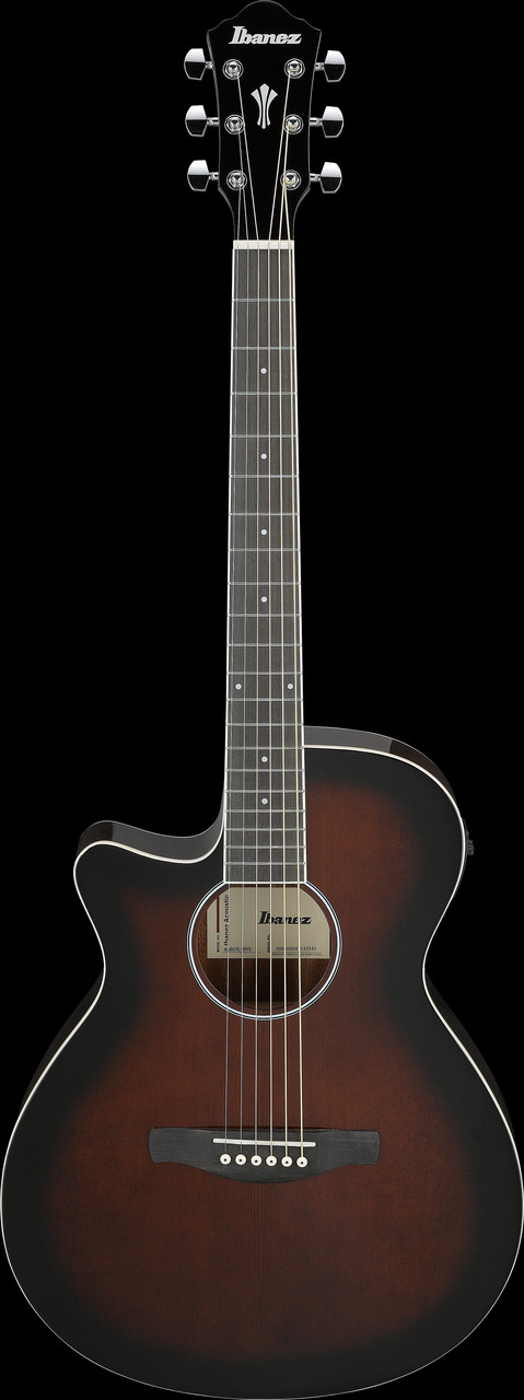 Ibanez AEG7 Left-Handed Acoustic Electric Guitar - Dark Violin Sunburst (AEG7LDVS) | Musician Madness