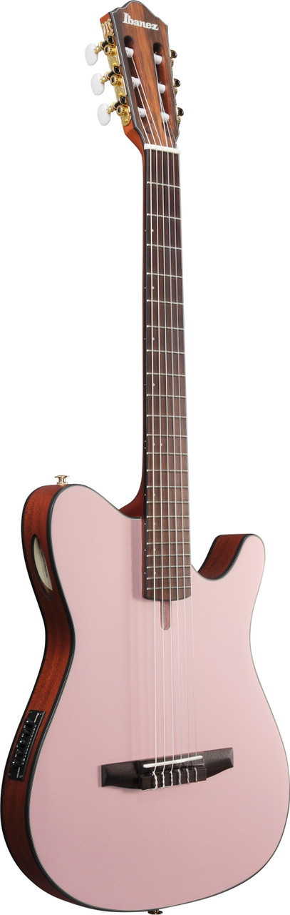 Ibanez FRH10N Thinline Nylon Acoustic Electric Guitar - Rose Gold Metallic Flat (FRH10NRGF) | Musician Madness