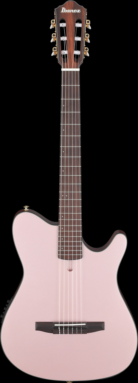 Ibanez FRH10N Thinline Nylon Acoustic Electric Guitar - Rose Gold Metallic Flat (FRH10NRGF) | Musician Madness