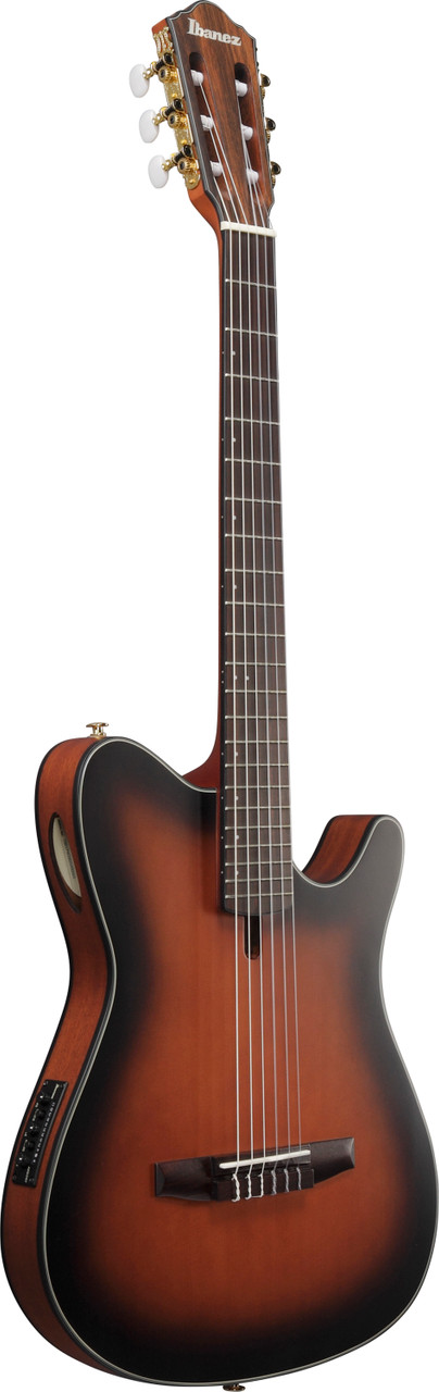 Ibanez FRH10N Nylon-String Acoustic Electric Guitar - Brown Sunburst Flat (FRH10NBSF) | Musician Madness