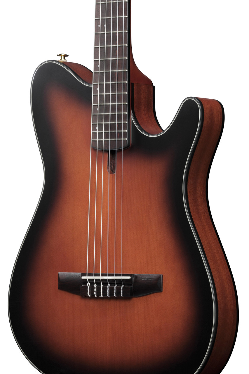 Ibanez FRH10N Nylon-String Acoustic Electric Guitar - Brown Sunburst Flat (FRH10NBSF) | Musician Madness