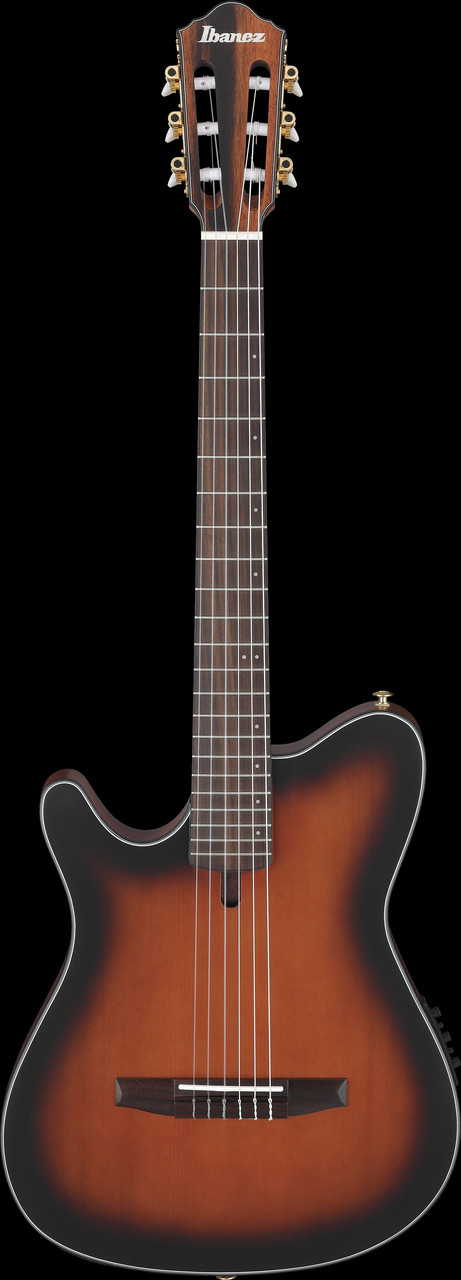 Ibanez FRH10N Thinline Nylon Acoustic Electric Guitar LH - Brown Sunburst (FRH10NLBSF) | Musician Madness