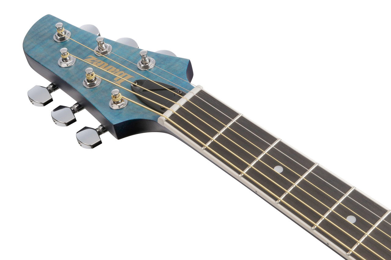 Ibanez TCM50FMODB Talman Open Pore Acoustic Electric Guitar - Blue Denim (TCM50FMODB) | Musician Madness