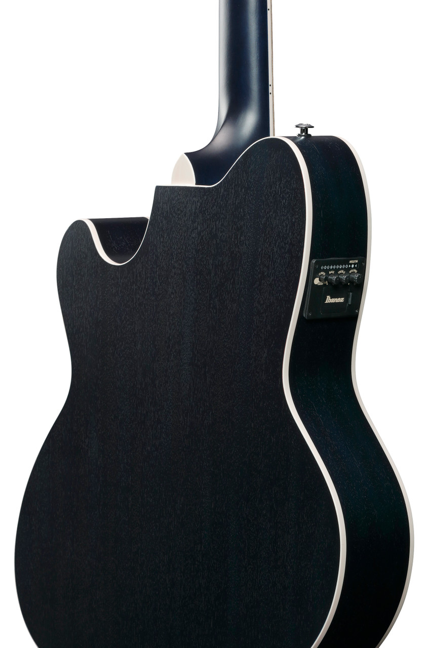 Ibanez TCM50FMODB Talman Open Pore Acoustic Electric Guitar - Blue Denim (TCM50FMODB) | Musician Madness