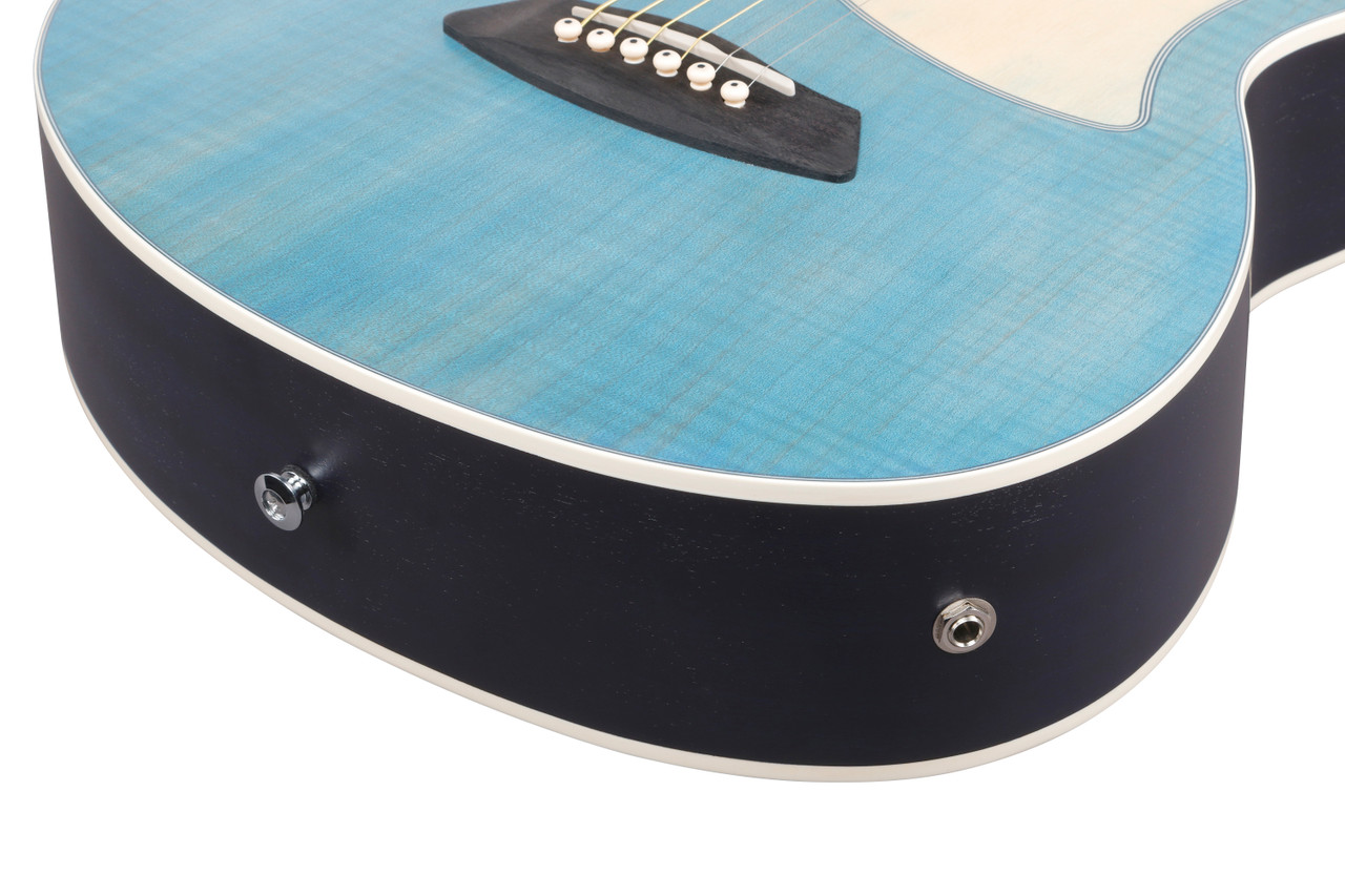 Ibanez TCM50FMODB Talman Open Pore Acoustic Electric Guitar - Blue Denim (TCM50FMODB) | Musician Madness
