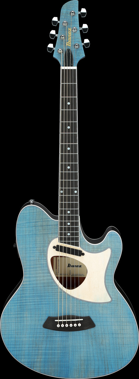Ibanez TCM50FMODB Talman Open Pore Acoustic Electric Guitar - Blue Denim (TCM50FMODB) | Musician Madness
