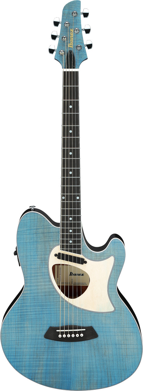 Ibanez TCM50FMODB Talman Open Pore Acoustic Electric Guitar - Blue Denim (TCM50FMODB) | Musician Madness