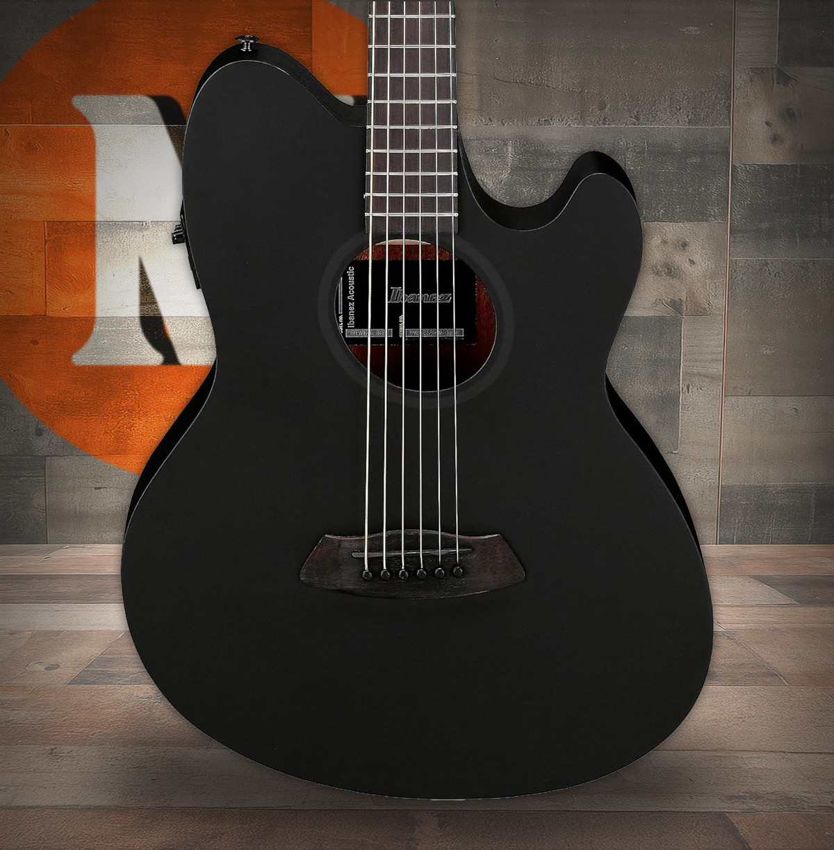 Ibanez Talman TCY621 Acoustic Electric Guitar - Blackout (TCY621BOT) | Musician Madness