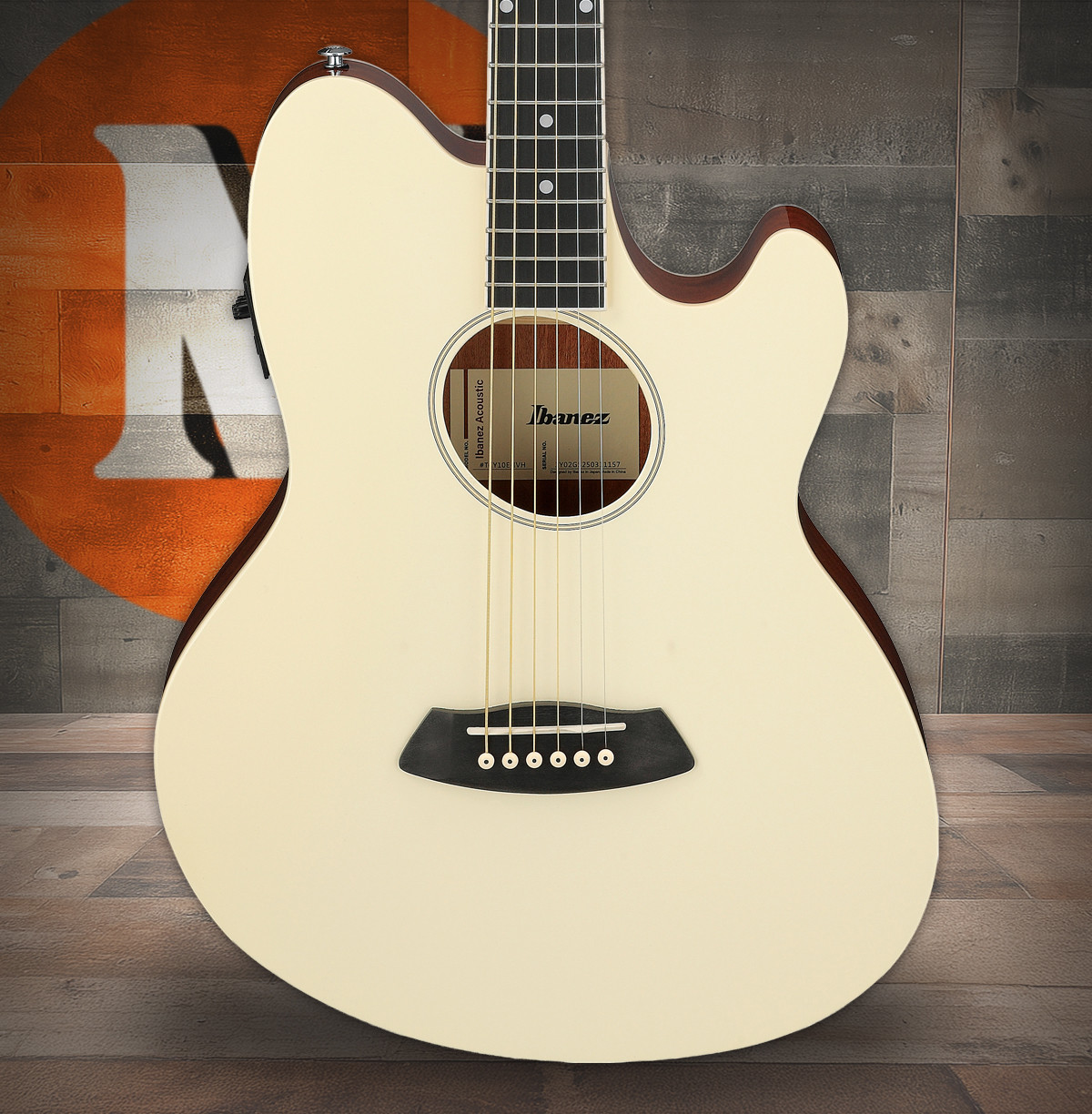Ibanez Talman TCY10E Acoustic Electric Guitar - Ivory (TCY10EIVH) | Musician Madness