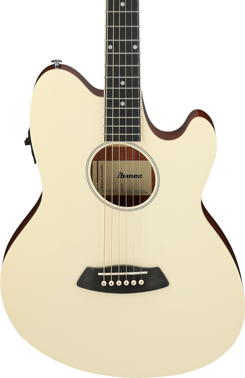 Ibanez Talman TCY10E Acoustic Electric Guitar - Ivory (TCY10EIVH) | Musician Madness