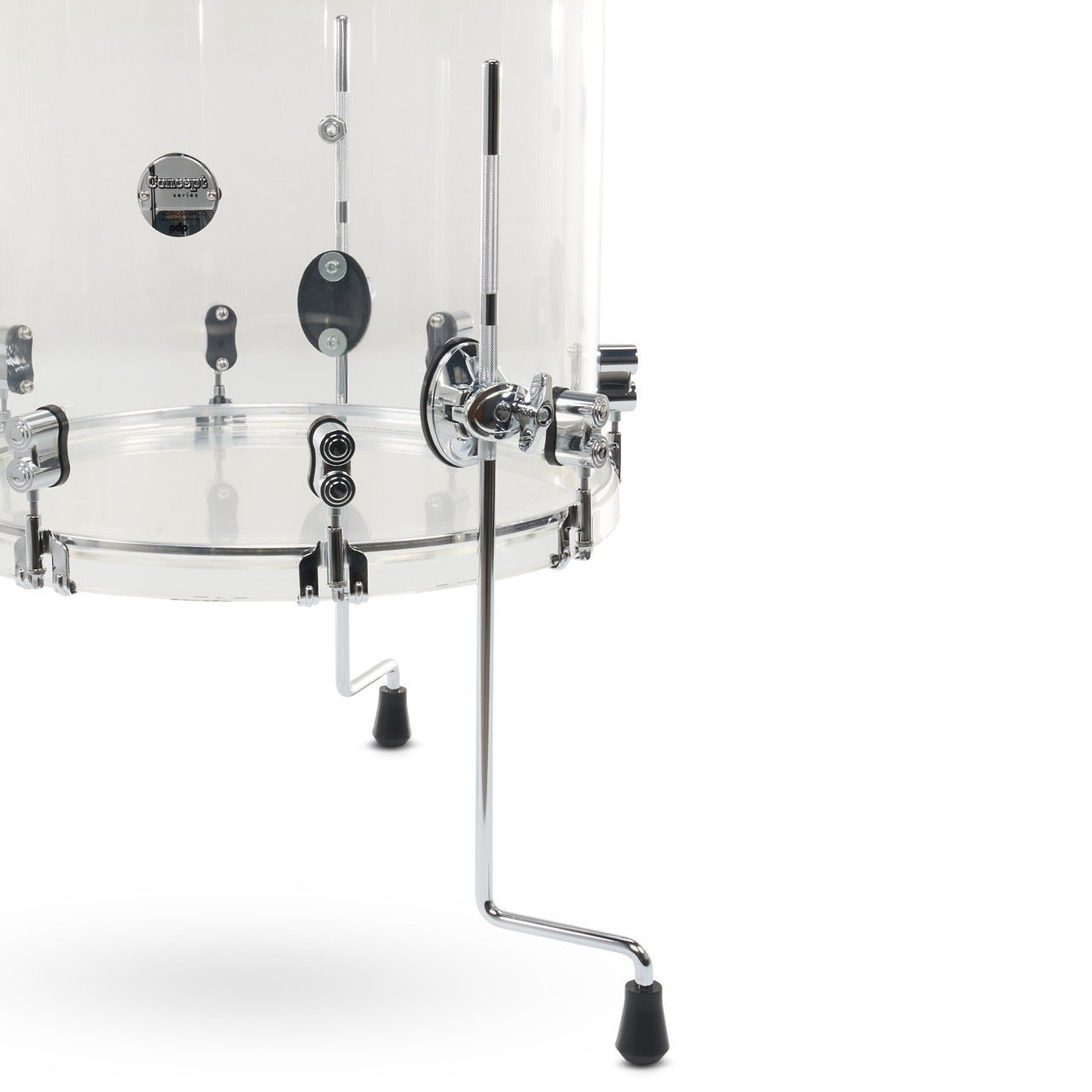 PDP PDCA2214CL - Concept Acrylic 4-Piece Kit Clear CR HW (PDCA2214CL) | Musician Madness