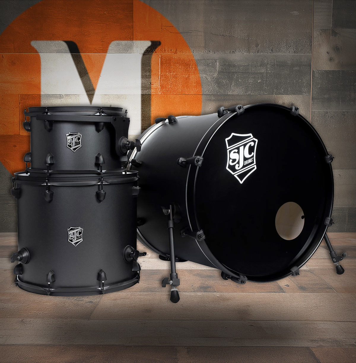 SJC Pathfinder 3-Piece Shell Pack - Galaxy Grey (PFK322FBGGW) | Musician Madness