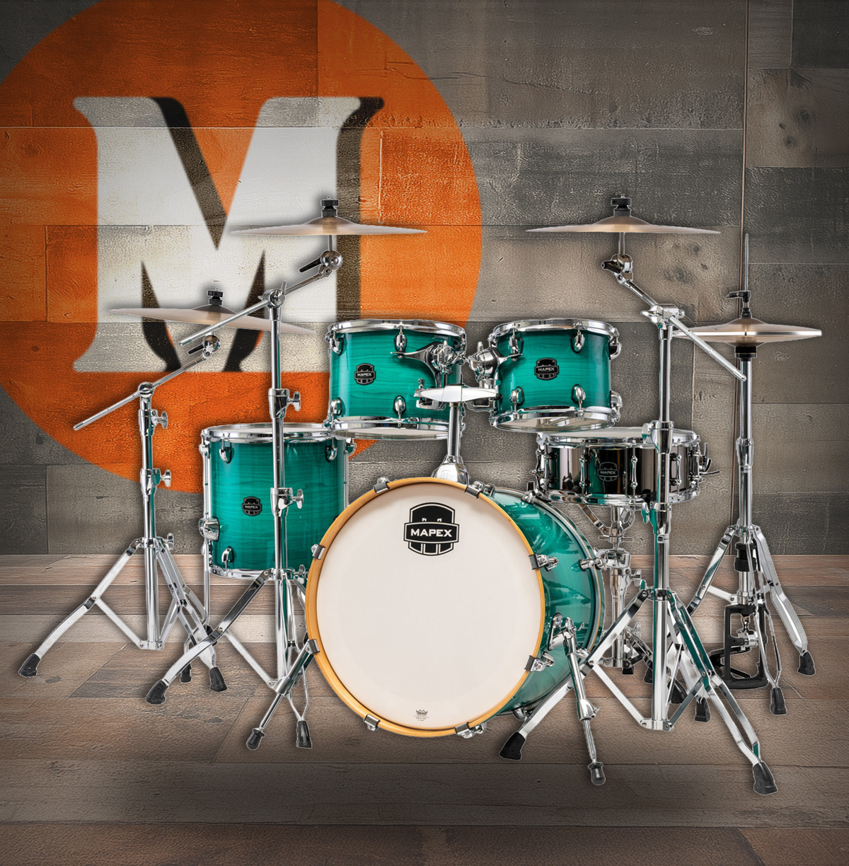Mapex Armory Series Fusion Shell Pack - Jade Stone Burst (AR504SVJO)