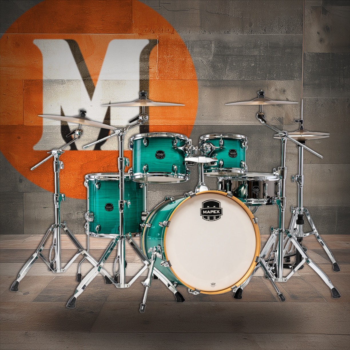 Mapex Armory Series Fusion Shell Pack - Jade Stone Burst (AR504SVJO) | Musician Madness