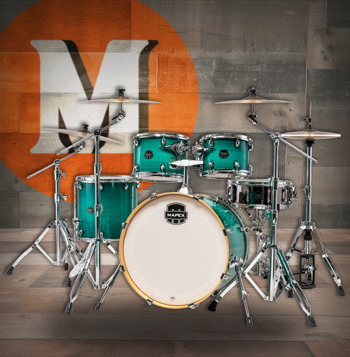 Mapex Armory Series Rock Shell Pack - Jade Stone Burst (AR529SVJO)