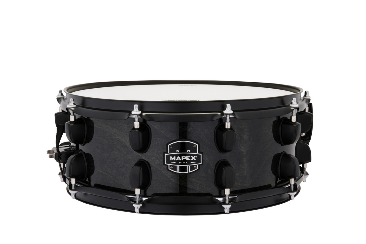 Mapex Mpx 14"X5.5" Maple Poplar Hybrid Shell Snare Drum - Trans Midnight Black (MPNMP4550BMB)