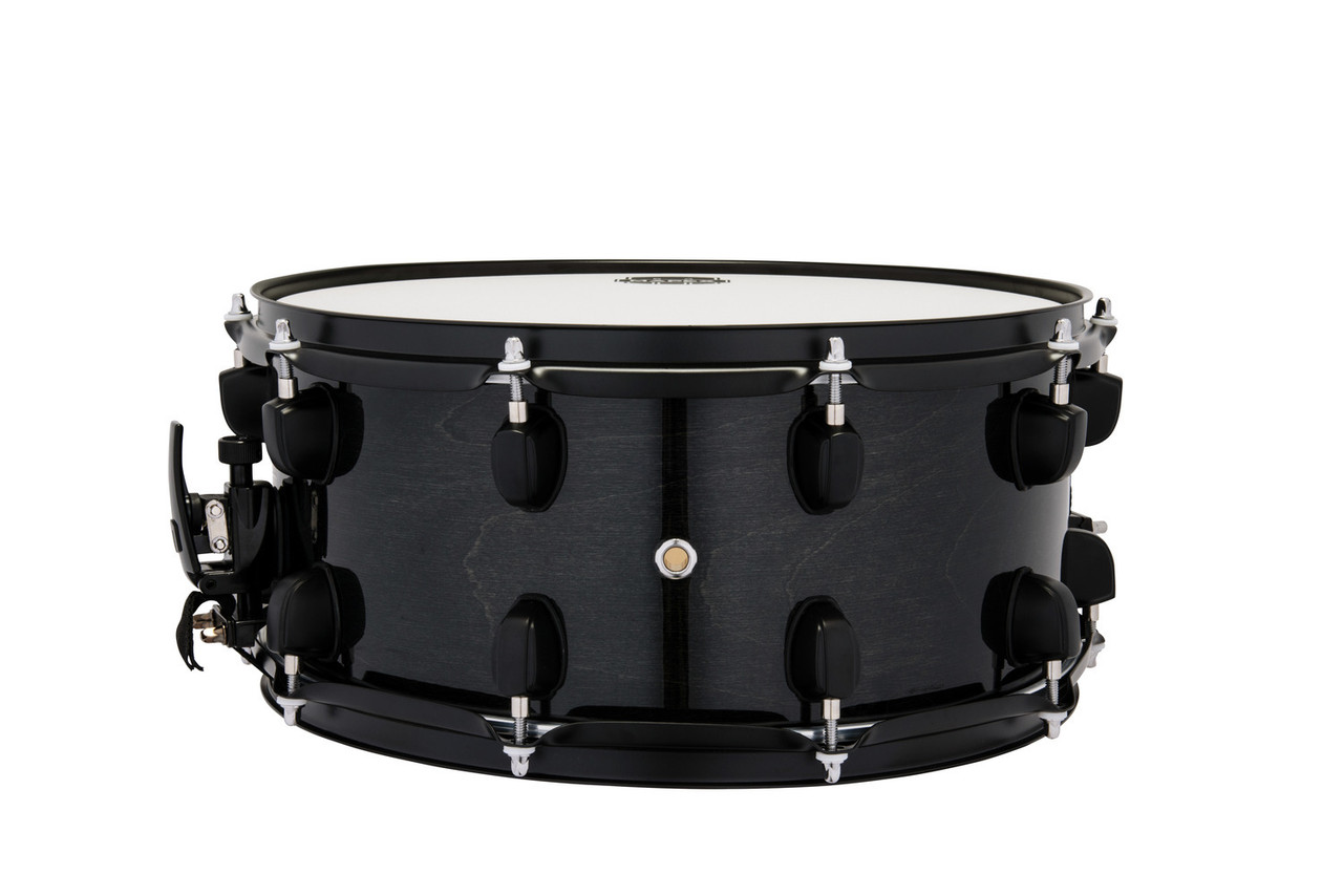 Mapex Mpx 14  In. x6.5 In. Maple/Poplar Hybrid Shell Snare Drum  Trans Midnight Black (MPNMP4650BMB) | Musician Madness