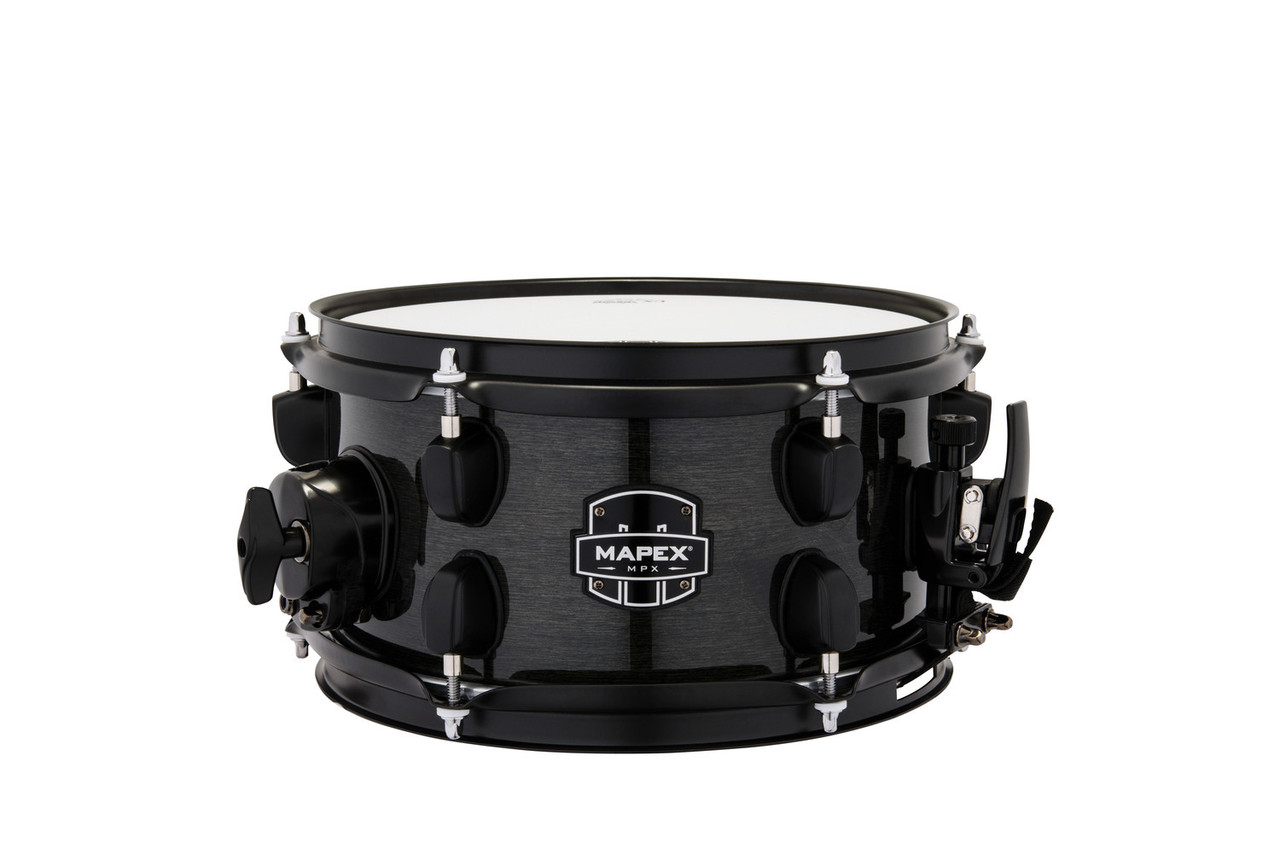 Mapex Mpx 10  In. x5.5 In. Maple/Poplar Hybrid Shell Side Snare Drum  Trans Midnight Black (MPNMP0550BMB) | Musician Madness