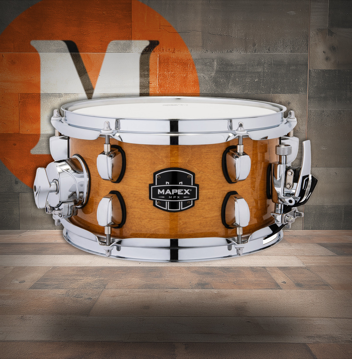 Mapex Mpx 10  In. x5.5 In. Maple/Poplar Hybrid Shell Side Snare Drum  Gloss Natural (MPNMP0550CNL) | Musician Madness