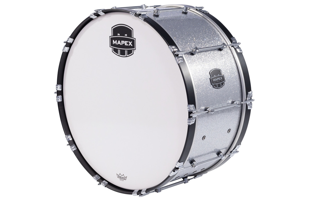 Mapex 30 Inch Quantum Mark Ii Bass Drum Silver Diamond Dazzle (QCMB3014-CK-CC)
