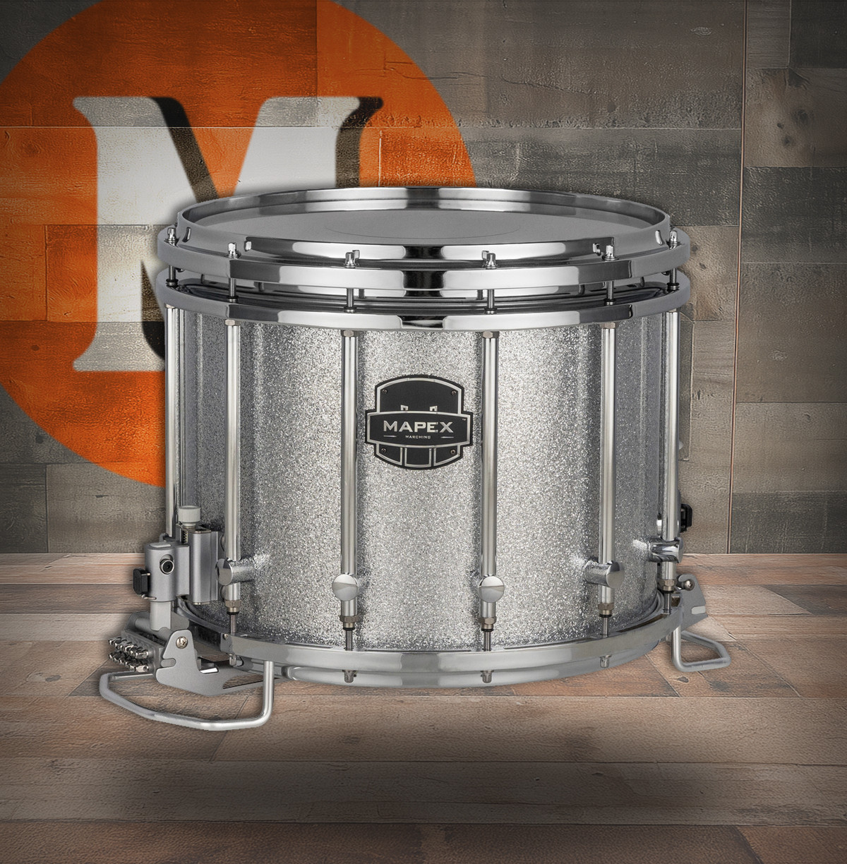 Mapex 14X12 Quantum  Xt Snare Drum  Silver (QCNX1412S-CK-CC)