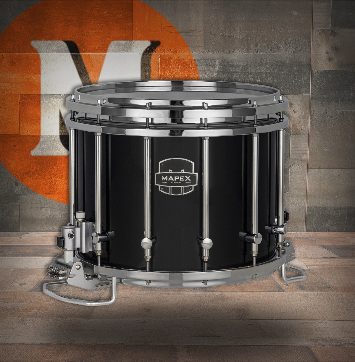 Mapex 14X12 Quantum  Xt Snare Drum  Gloss Black (QCNX1412S-DK-CC)