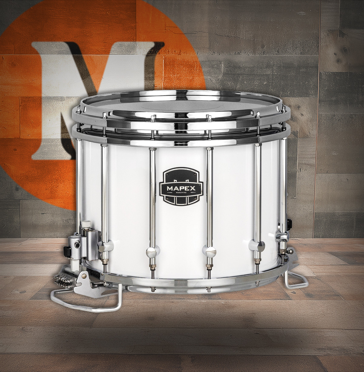 Mapex 14X12 Quantum  XT Snare Drum  Gloss White (QCNX1412S-SW-CC) | Musician Madness