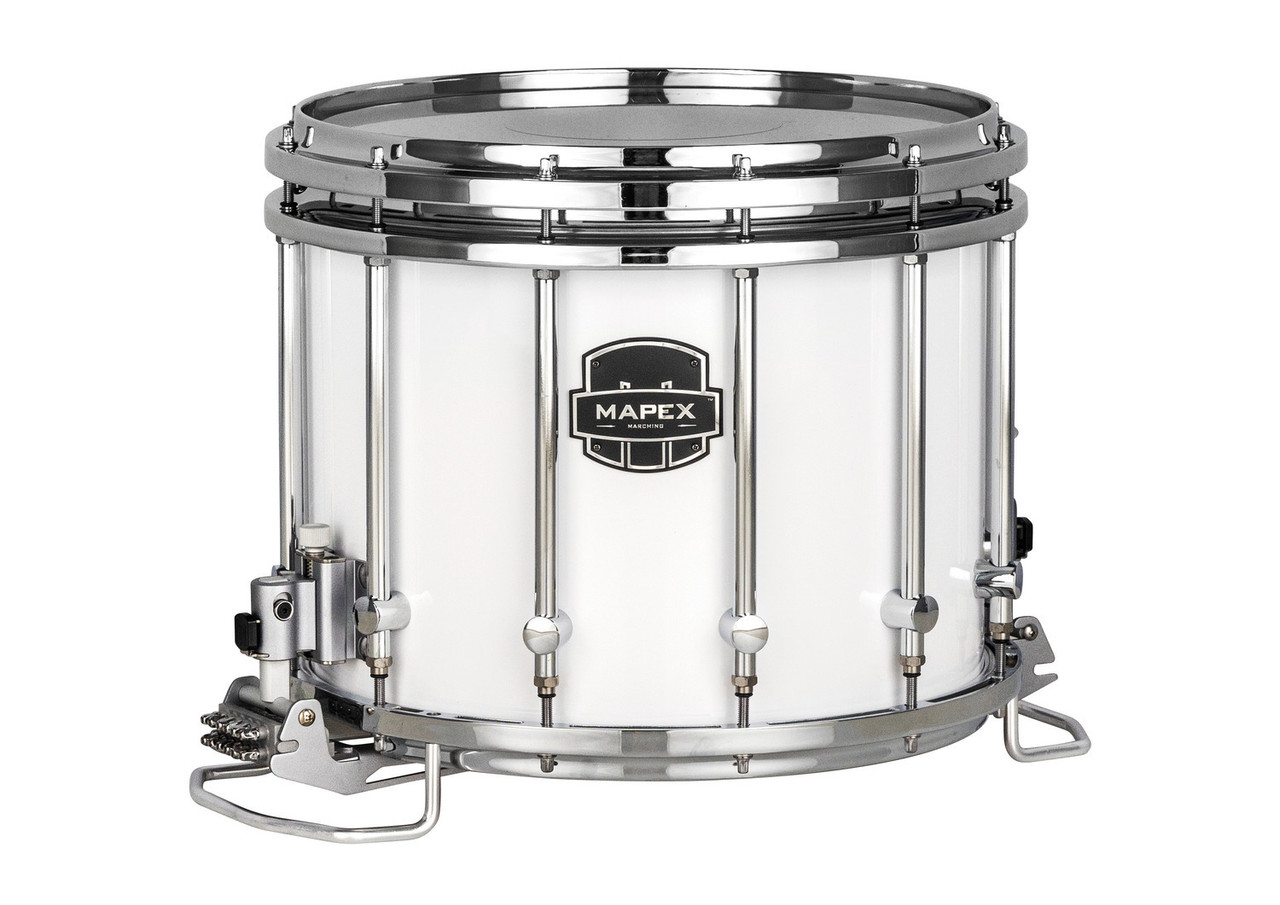 Mapex 14X12 Quantum  XT Snare Drum  Gloss White (QCNX1412S-SW-CC) | Musician Madness