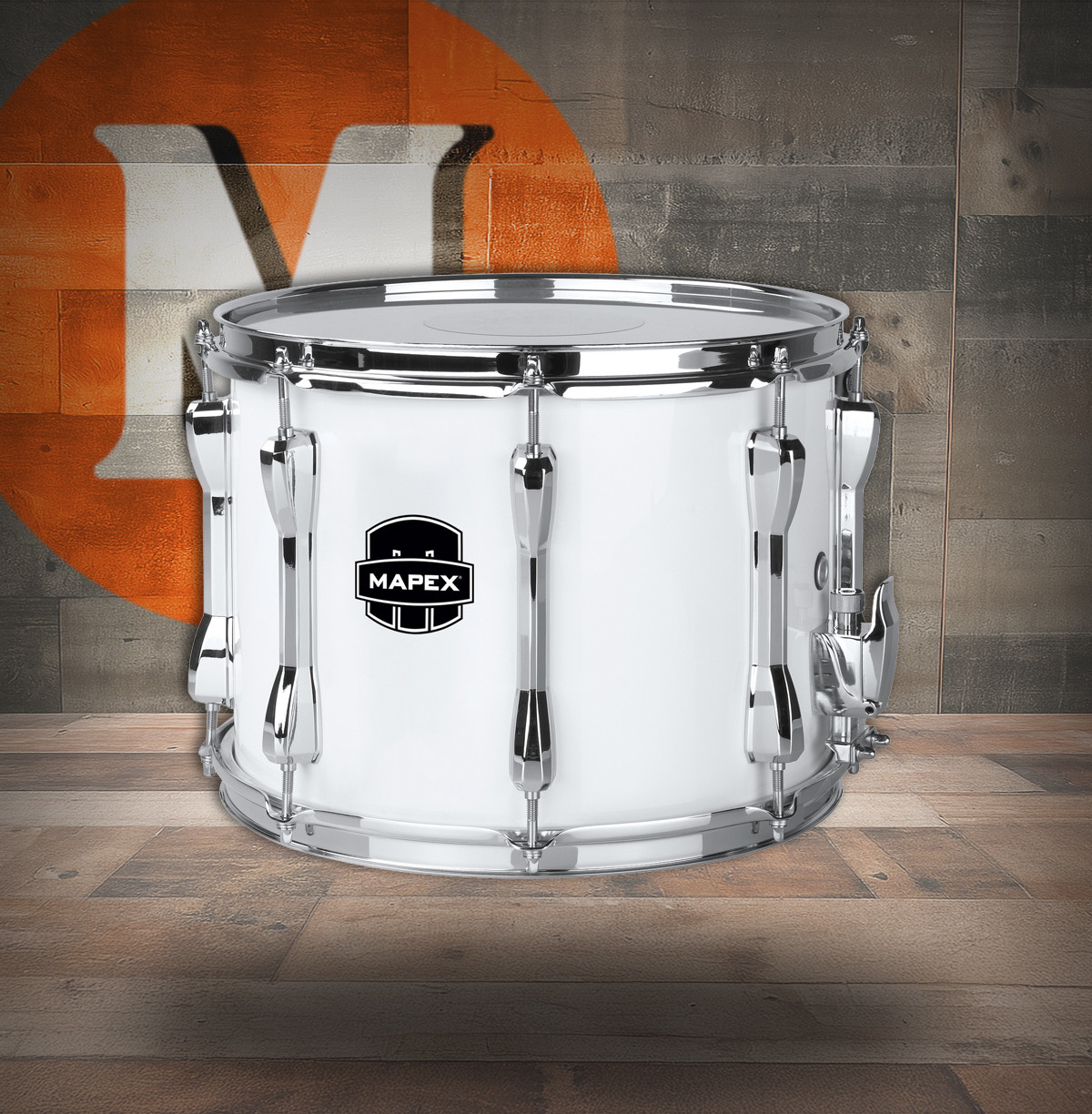 Mapex Qualifier 14"X10" Standard Marching Snare Drum Gloss White (QLS1410CCSW)