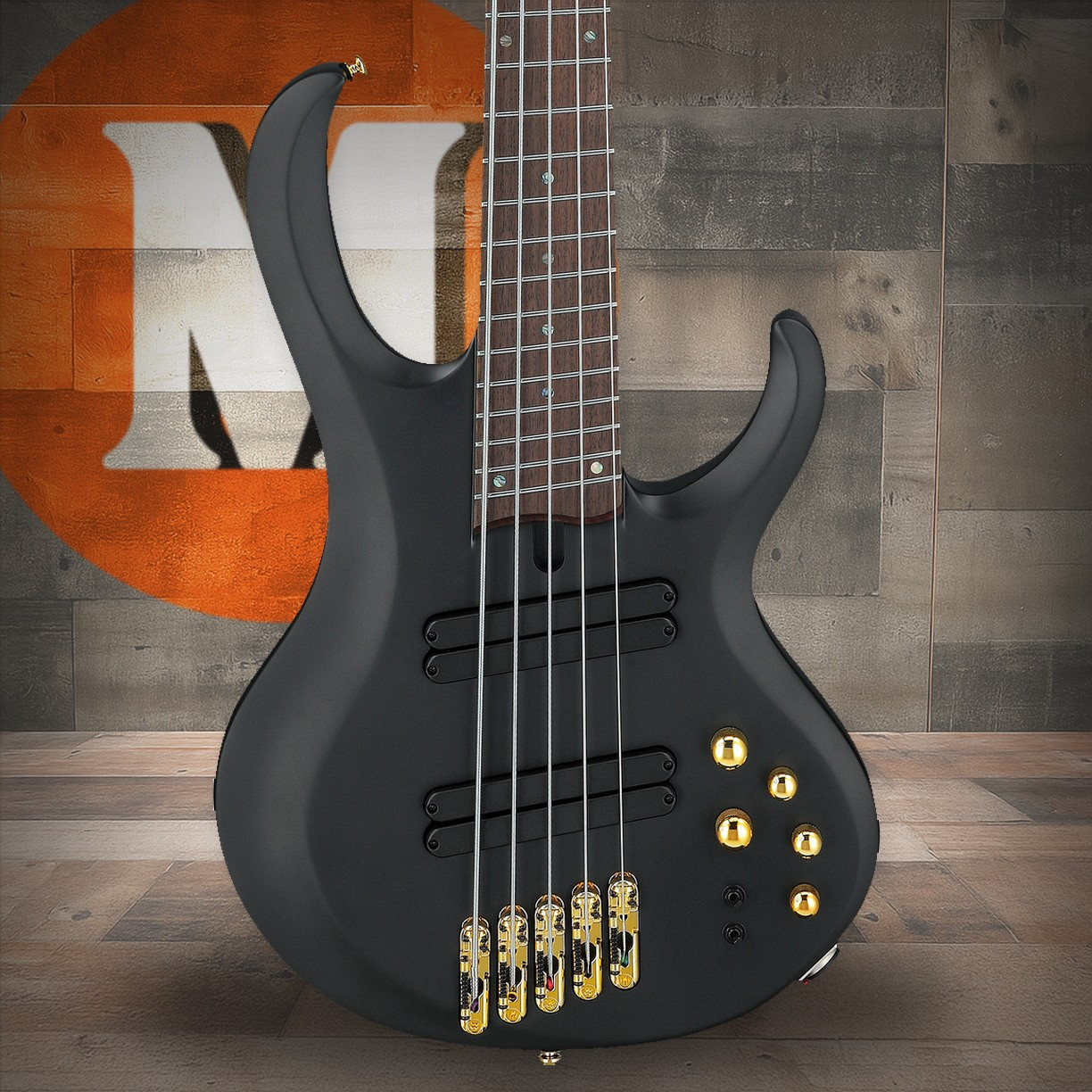 Ibanez BTB Bass Workshop 5str Multi scale Electric Bass - Black Flat (BTB605LMBKF)|Musician Madness