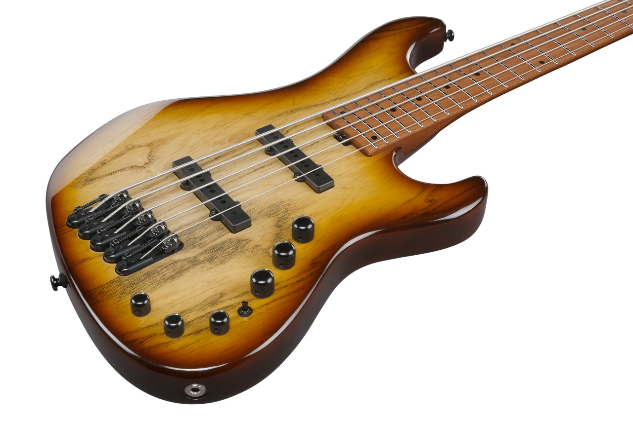 Ibanez MDM 5 String Electric Bass w/Bag - Natural Stained Amber Burst (MDM1305NAB)