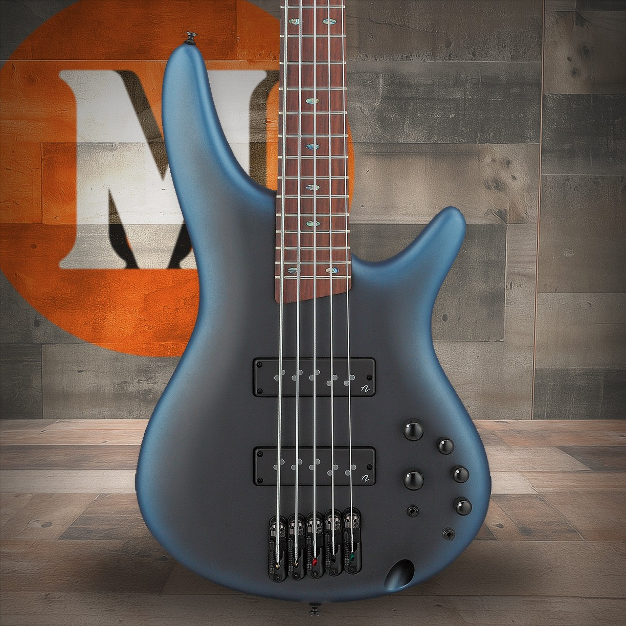 Ibanez SR Standard 5 String Electric Bass - Midnight Arctic Ocean Matte (SR505NMAM)