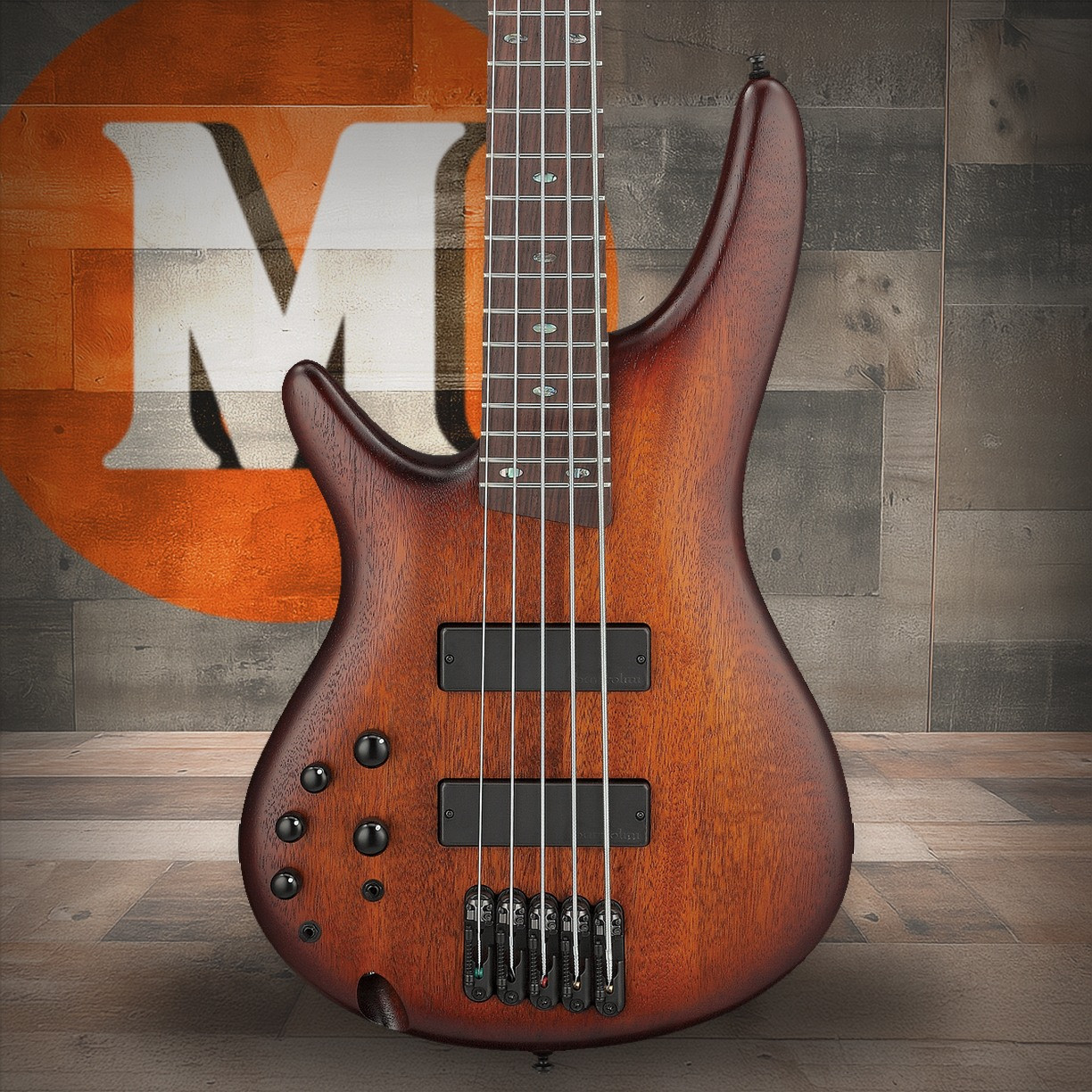 Ibanez SR Standard 5str Electric Bass Left Handed - Mahogany Brown Burst Low Gloss (SR505ALMHL)|Musician Madness