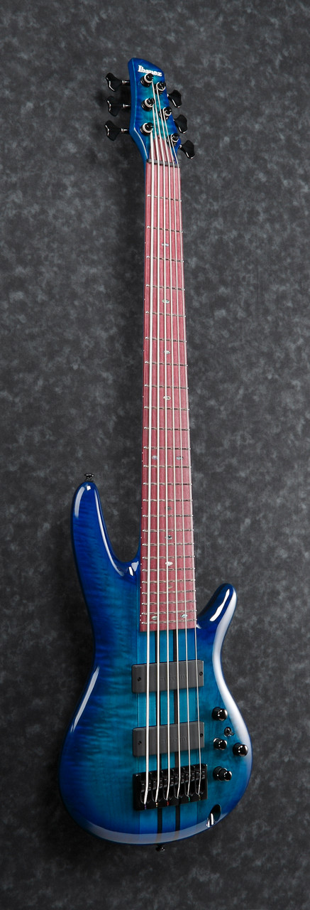 Ibanez Adam Nitti Signature 6 String Electric Bass w/Bag - Blue Burst Gloss (ANB306) |Musician Madness