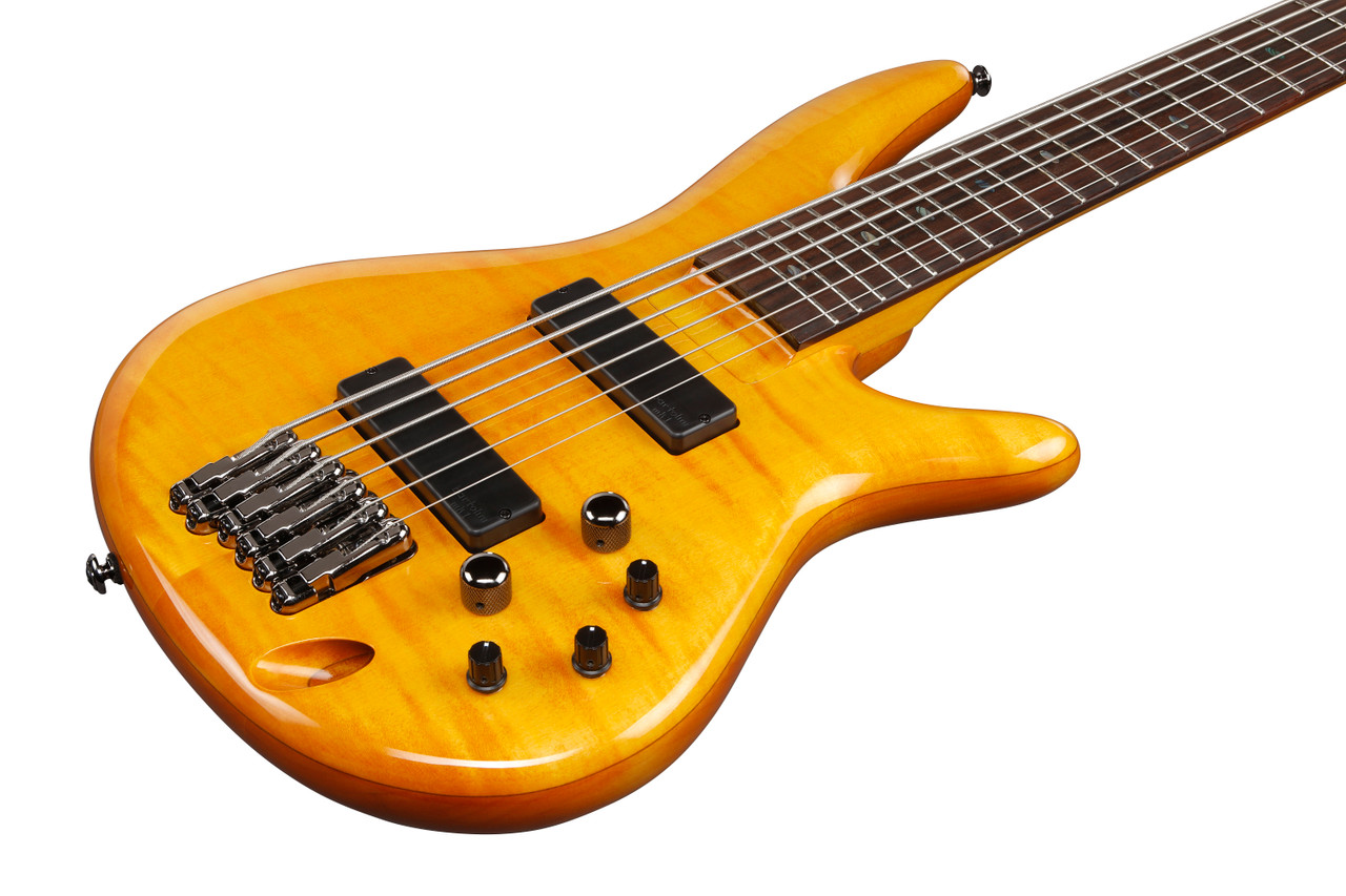 Ibanez Gerald Veasley Signature 6 String Electric Bass - Amber (GVB36AM)
