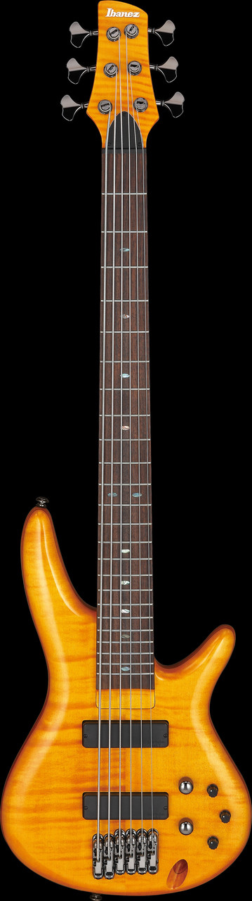 Ibanez Gerald Veasley Signature 6 String Electric Bass - Amber (GVB36AM)