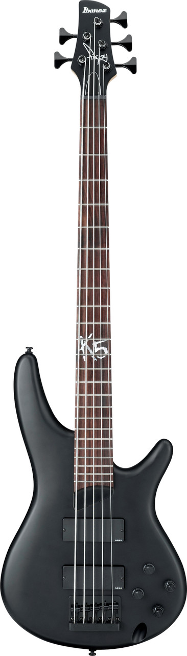 Ibanez Fieldy Signature 5str Electric Bass - Black Flat (K5BKF)|Musician Madness