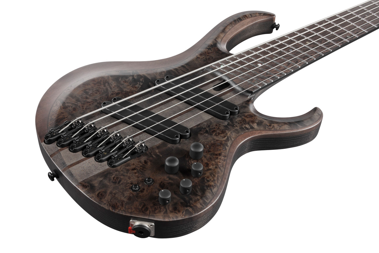 Ibanez BTB Bass Workshop 6 String Electric Bass w/Case Multi Scale - Transparent Gray Flat (BTB806MSTGF)