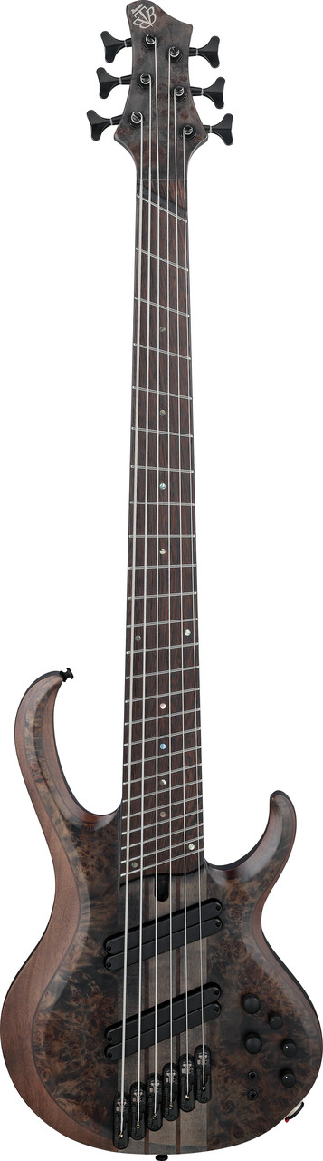 Ibanez BTB Bass Workshop 6 String Electric Bass w/Case Multi Scale - Transparent Gray Flat (BTB806MSTGF)