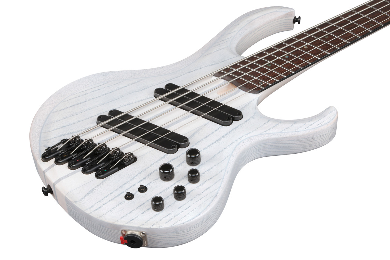 Ibanez BTB Bass Workshop 5 String Electric Bass w/Case Multi scale - Transparent White Flat (BTB865MSTWF)