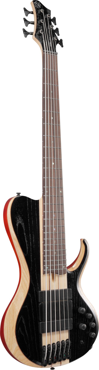 Ibanez BTB Bass Workshop 6 String Electric Bass  - Weathered Black Low Gloss (BTB866SCWKL)