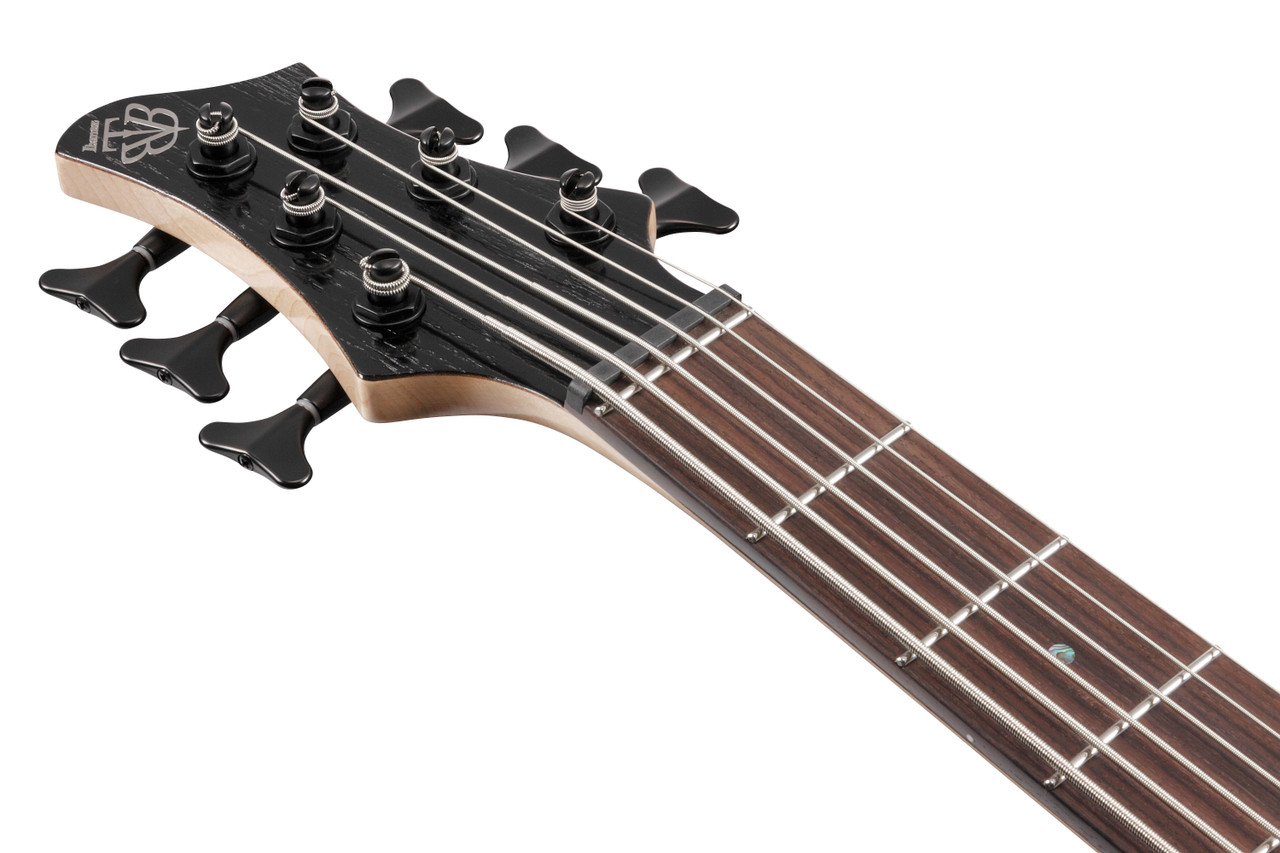 Ibanez BTB Bass Workshop 6 String Electric Bass  - Weathered Black Low Gloss (BTB866SCWKL)