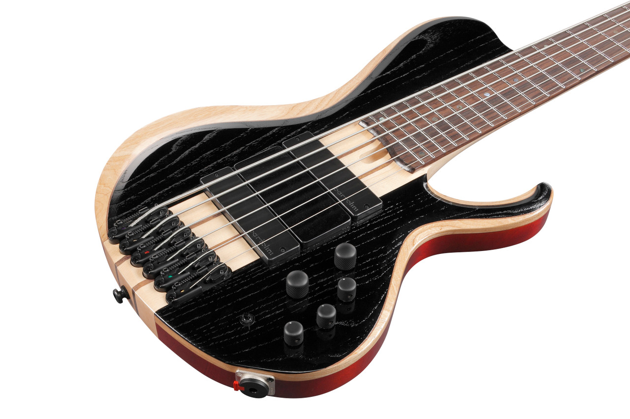 Ibanez BTB Bass Workshop 6 String Electric Bass  - Weathered Black Low Gloss (BTB866SCWKL)
