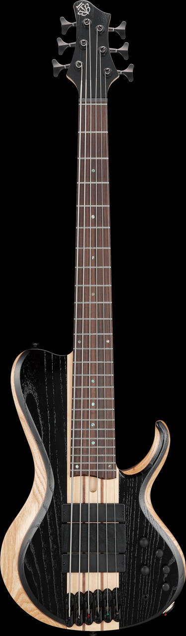 Ibanez BTB Bass Workshop 6 String Electric Bass  - Weathered Black Low Gloss (BTB866SCWKL)